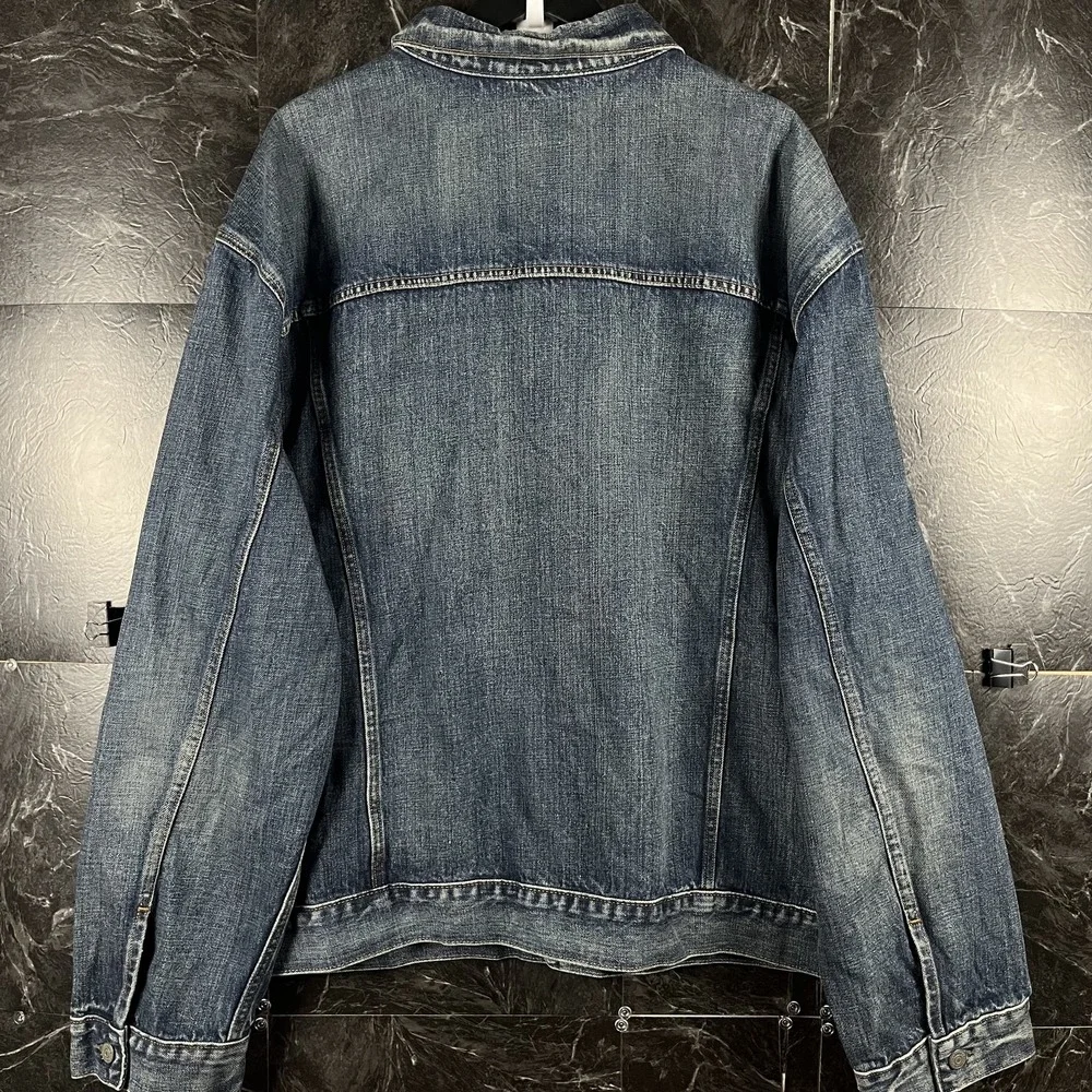 Polo Ralph Lauren Men's Blue Denim Trucker Button Jacket 4XL